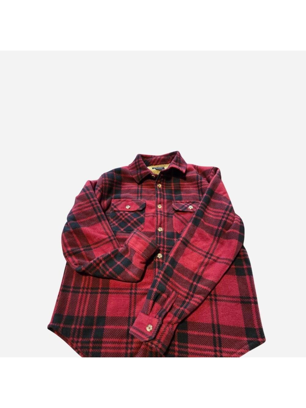 No Brand Men's Red and Burgundy Shirt